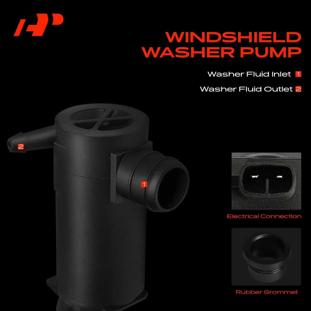 Windshield Washer Pump with Rubber Grommet for Suzuki