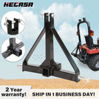 3 Point Trailer Hitch Adapter for CAT 1 Tractor (2" Receiver)