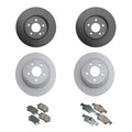 Set of 4 Disc Brake Rotors & Euro Pads Kit for Mercedes W212 E250 E350