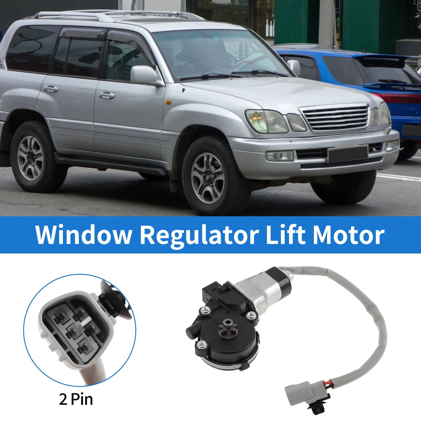 Rear Right Power Window Regulator Lift Motor for Lexus LX470 (1998–2007)
