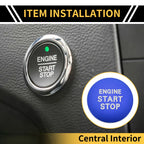 Engine Start Stop Button Switch Knob Cover for Toyota Tacoma (2016–2023) Blue
