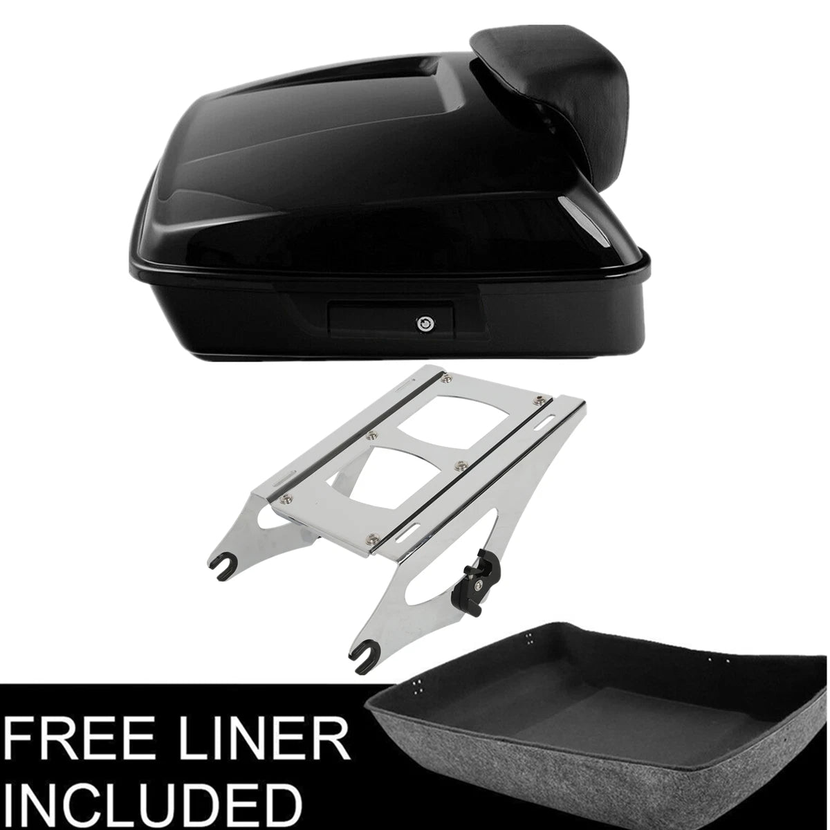Chopped Trunk Backrest Mount for Harley Touring Electra Road Glide (2014–2023)