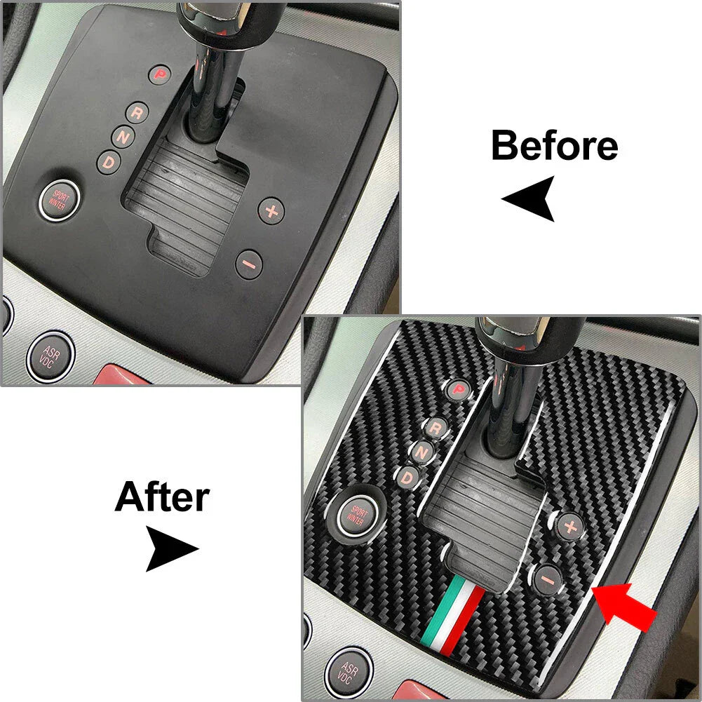 Carbon Fiber Gear Shift Panel Cover for Alfa Romeo Brera Spider 159 (2006-2011)