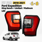 LED Tail Lights Brake Lamps Pair for Ford Expedition (2018–2021)