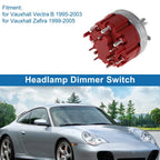 Headlight Switch for Porsche 911 (1999-2004) - Dimmer Switch, Red