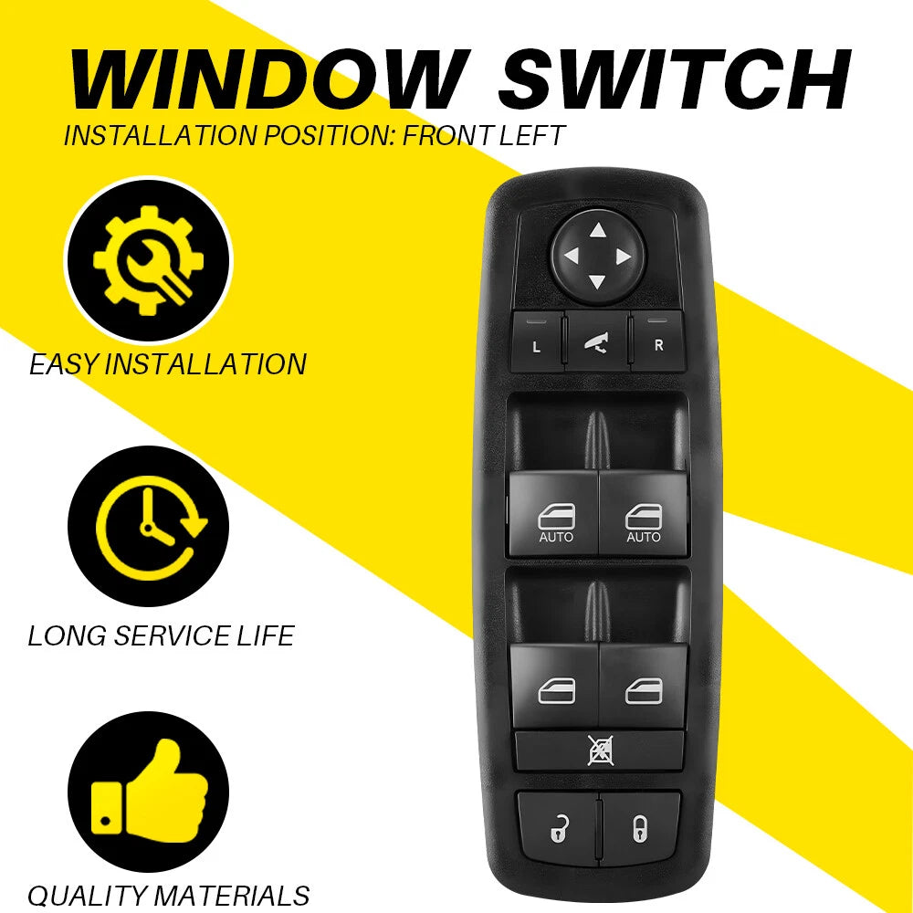 Front Driver Side Window Switch for Ram 1500 2500 (2016–2018)