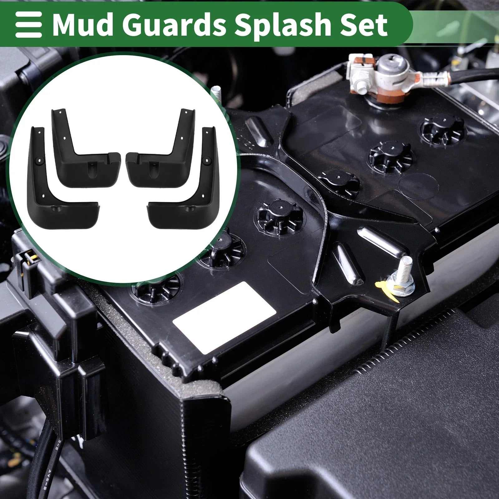 Mud Flaps Splash Guards for Hyundai IX45 (2011-2018) with Mount Accessories