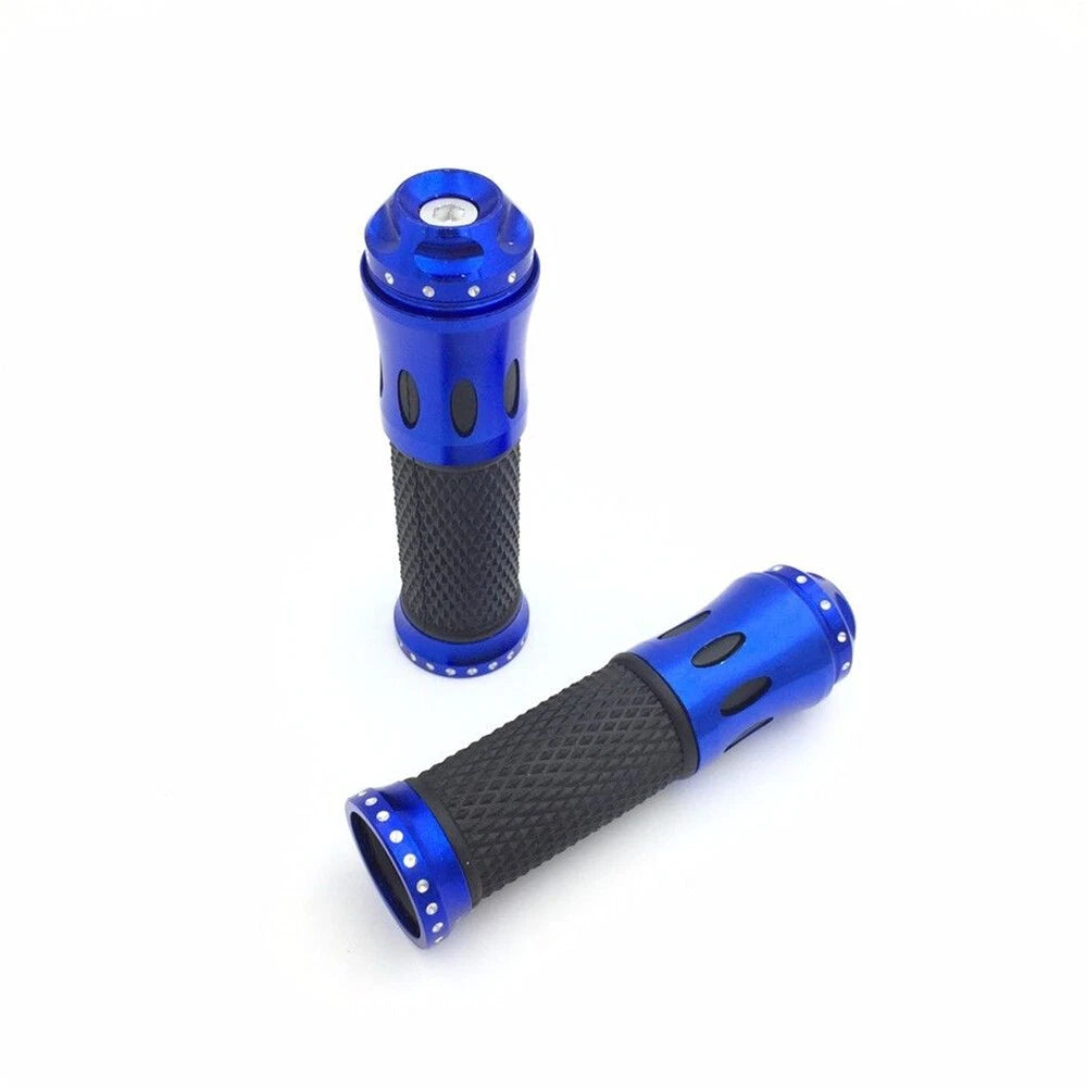 7/8" Blue Non-Slip Rubber Handlebar Grips for Honda CBR600 F4i (2001–2007)