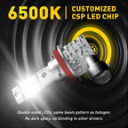Auxito LED Headlight Bulbs H11 H8 Canbus Kit 6500K for
