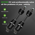 Complete CV Axles Drive Shaft Pair for Polaris Sportsman 700 (2002)