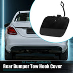 Rear Bumper Tow Hook Cap for Mercedes Benz C-Class W205 (2015-2021) Black