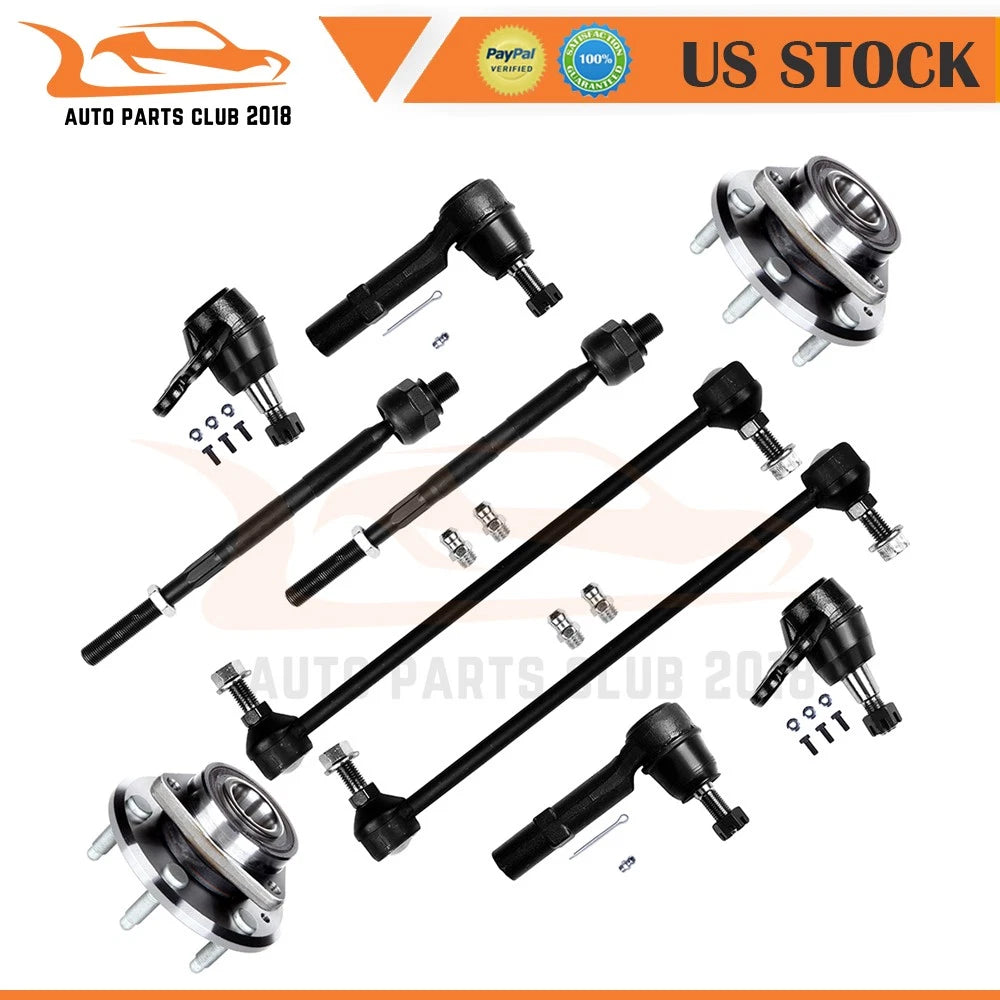 Tie Rod End & Wheel Bearing Hub for Buick Enclave (2011–2017) & Chevrolet Traverse (2014–2017)