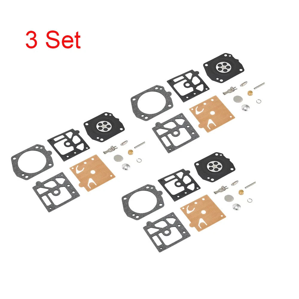 Set of 3 Carburetor Gasket Diaphragm Repair Kit for Walbro K22-HDA HDA126