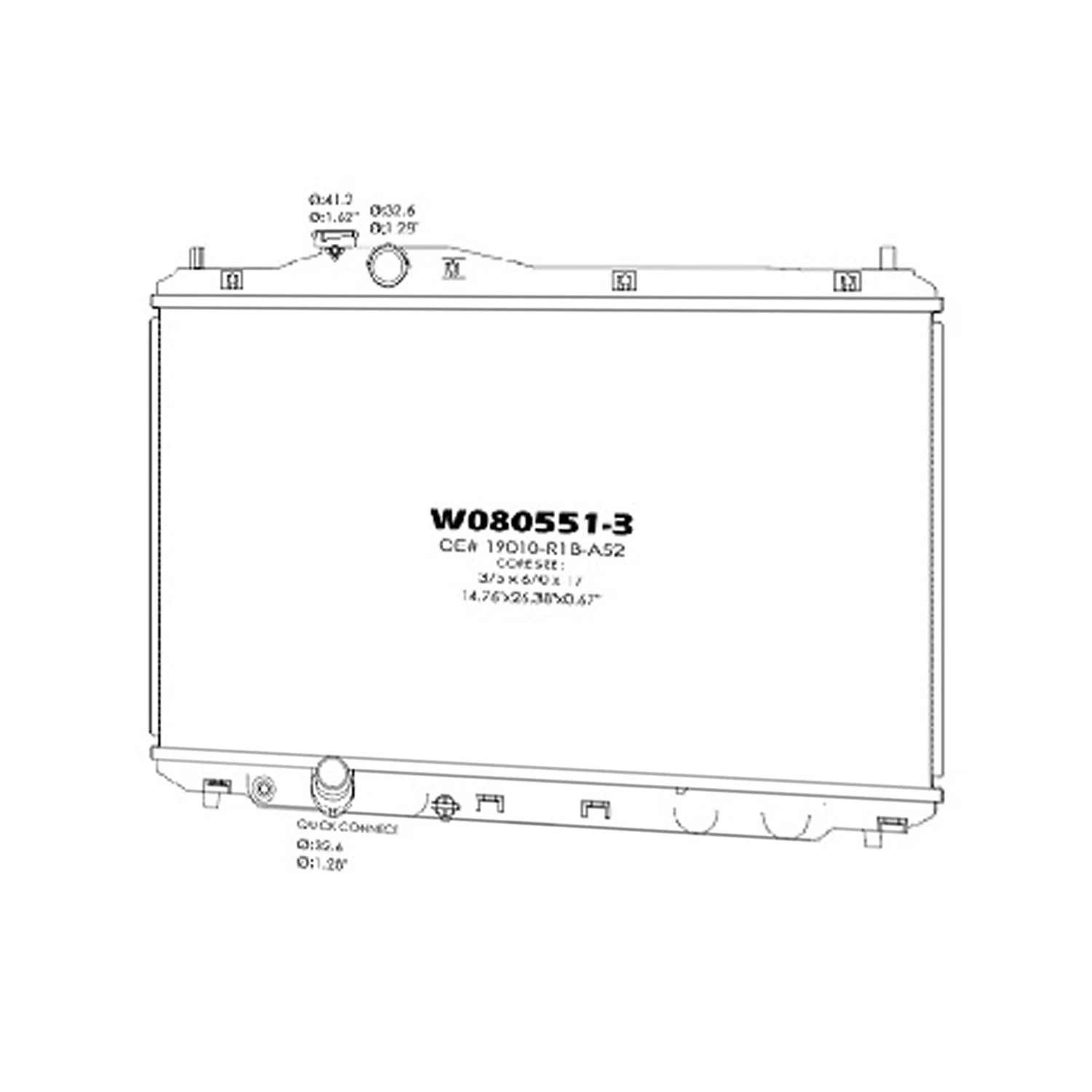 Replacement Radiator Plastic for Toyota Corolla (2009–2013)