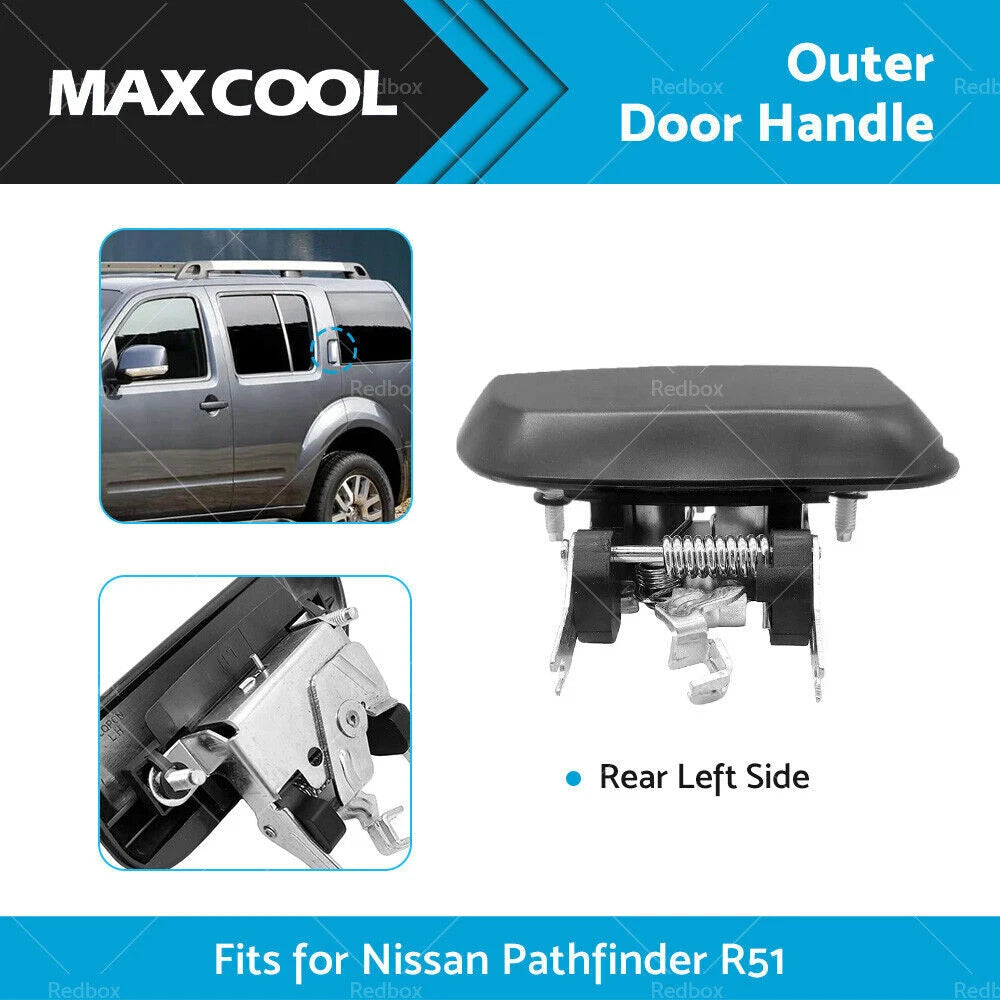 Set of 2 Rear Outer Door Handles for Nissan Pathfinder R51 (2005–2013)