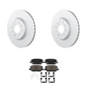 Set of 2 Bosch QuietCast Rotors & Akebono ProACT Pads for Lacrosse Malibu (2010–2016)
