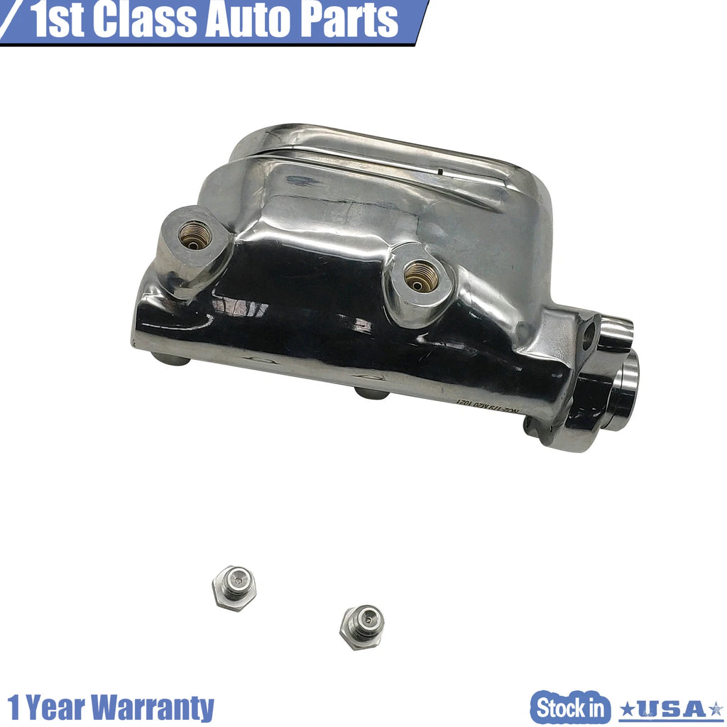 1" Bore Chrome Aluminum Brake Master Cylinder for GM Street Top Rod (Fits 1960–1987)