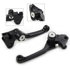 Black Pivot Brake Clutch Levers for Kawasaki KX250F KX450F (2004–2023)