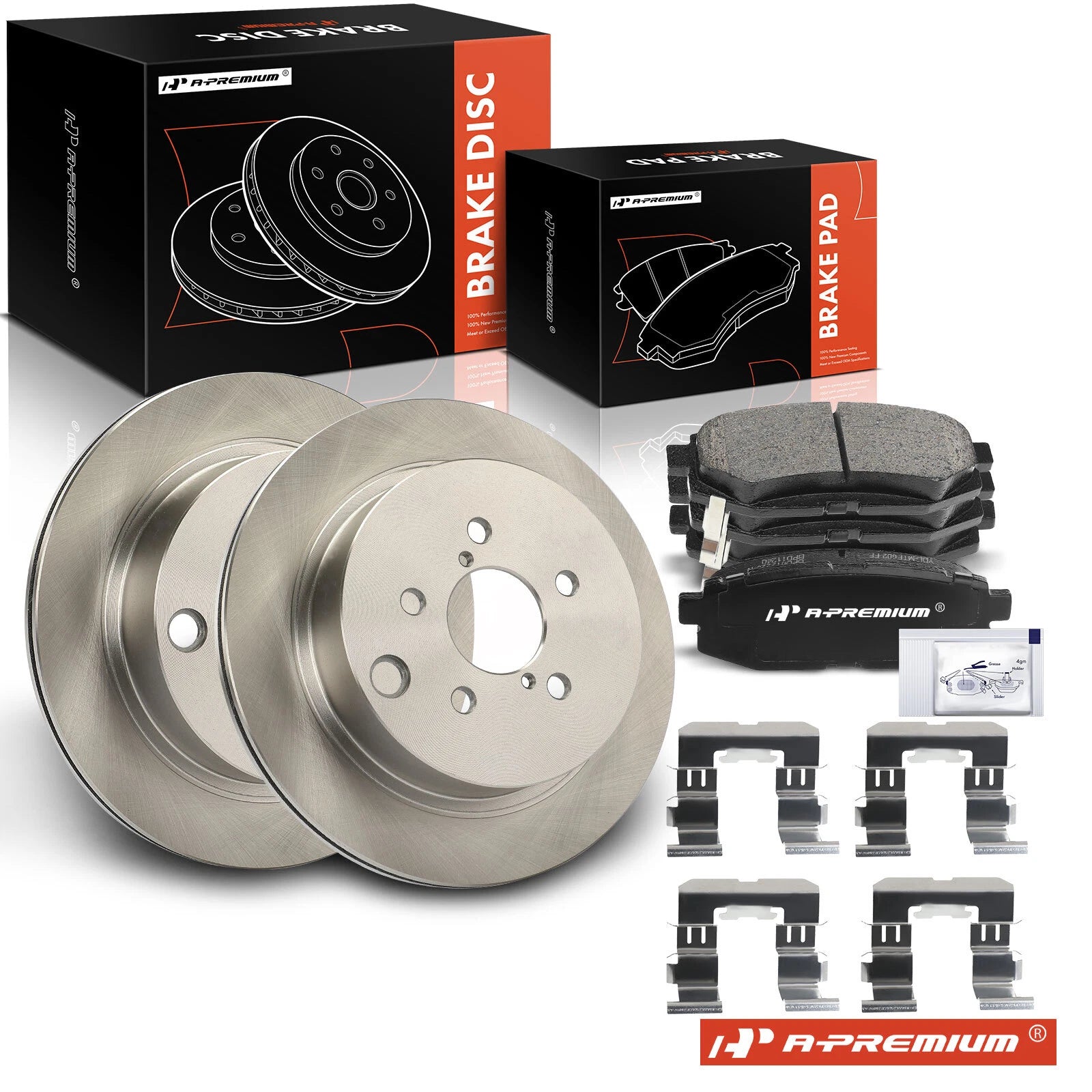 Rear Disc Brake Rotors & Ceramic Pads for Subaru Forester (2014–2018)