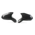 Rear View Mirror Cover Overlay for Chevrolet Camaro (2016–2021) Carbon Fiber Black
