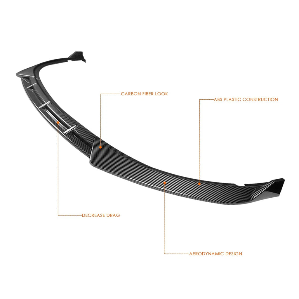 Carbon Look Front Bumper Lip for Kia Optima (2016–2018) STP-Style