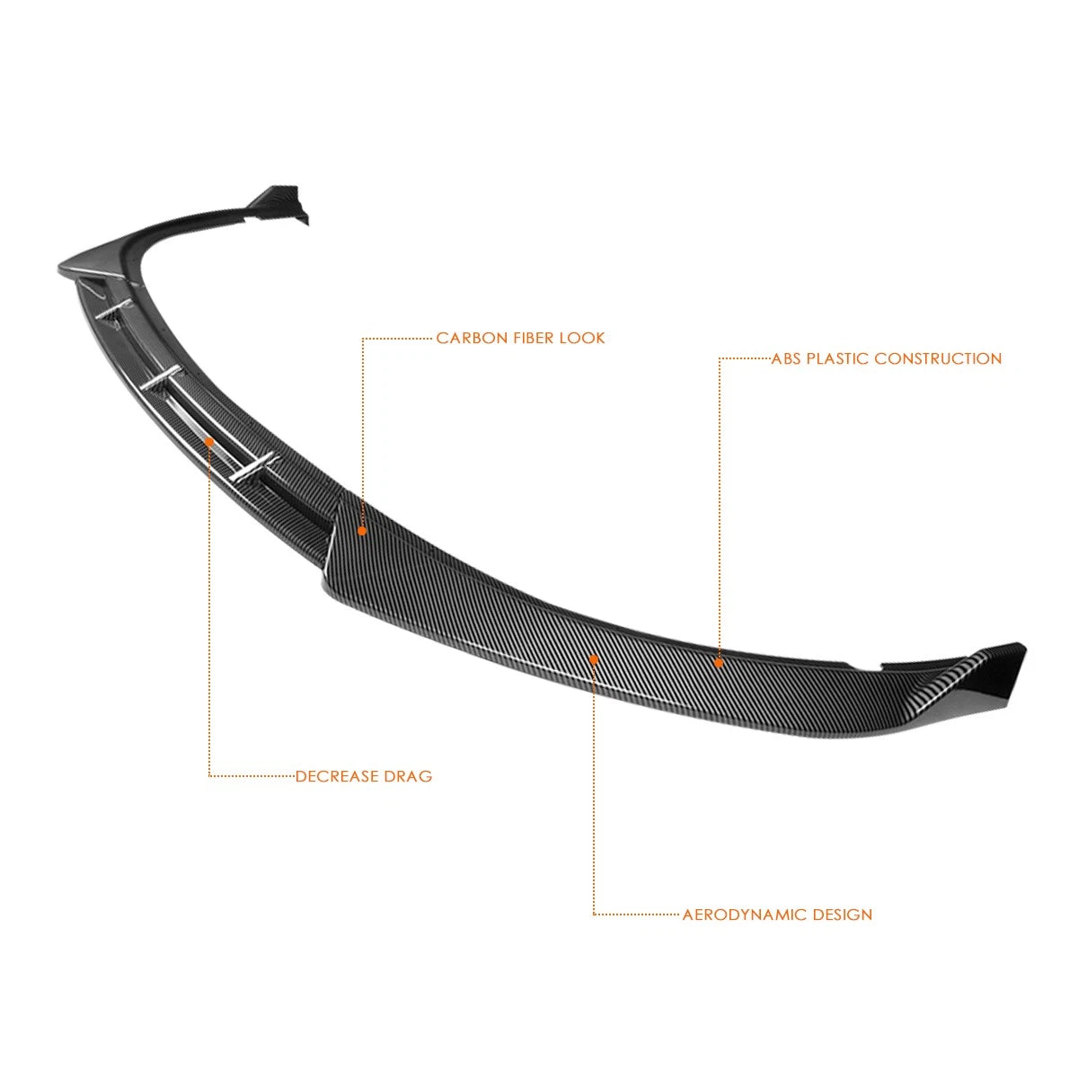 Carbon Look Front Bumper Lip for Kia Optima (2016–2018) STP-Style