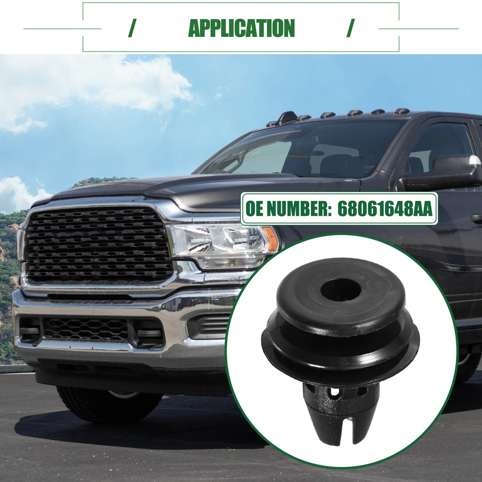 20 Pcs Tail Light Lamp Retainer Clip for Dodge Ram 1500 (No. 68061648AA)