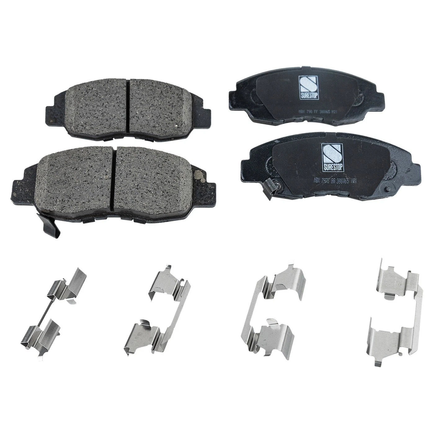 Set of 4 Brake Pads for Honda Civic (2002–2003)