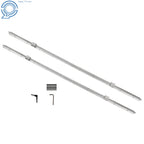 Set of 2 Linear Rails with 4 SBR12UU Blocks for CNC Machines (1500mm)