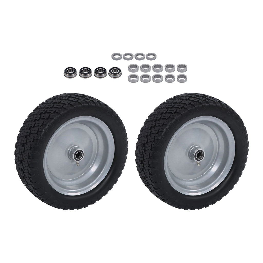 2-Pack 13X5.00-6 Solid Tire & Wheel for Lawn Mower (Fits )
