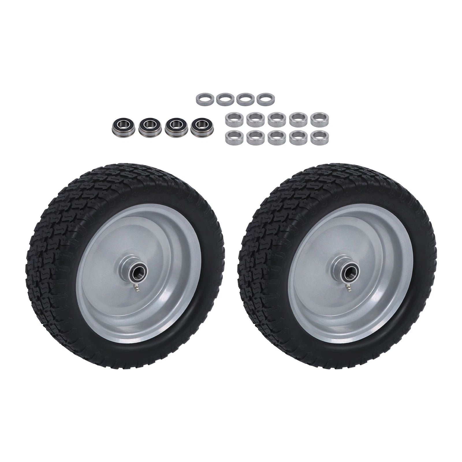 2-Pack 13X5.00-6 Solid Tire & Wheel for Lawn Mower (Fits )