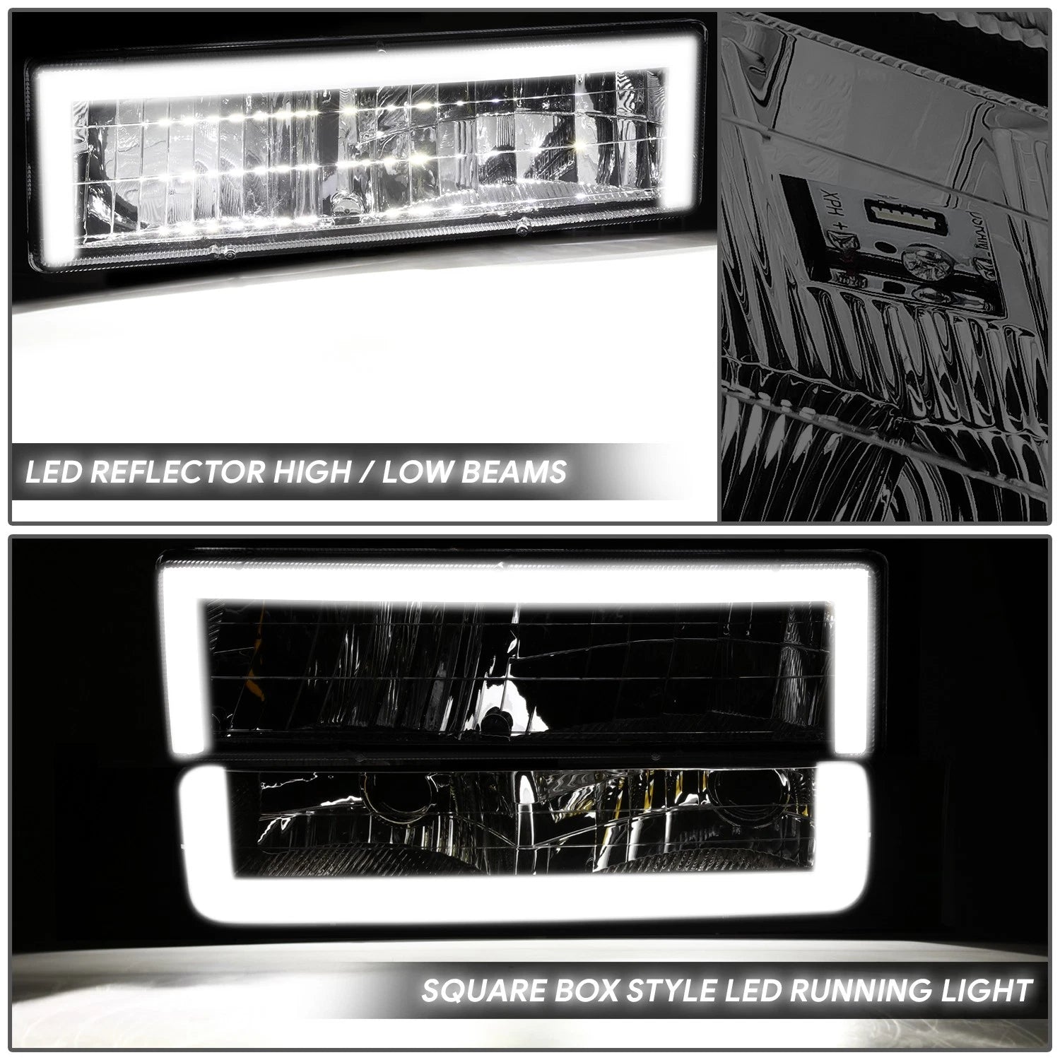 LED DRL Headlight + Signal + Amber Corner Lamp for GMC C/K 1500-3500 (1994–2000)