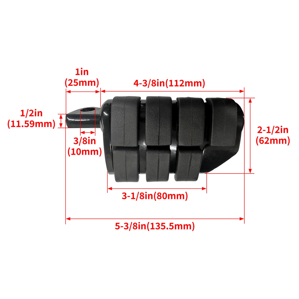 1-1/4" Engine Guard Foot Pegs for Harley Touring