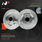 Front Drilled Brake Rotors & Pads for Nissan Murano (2015–2023) INFINITI QX60