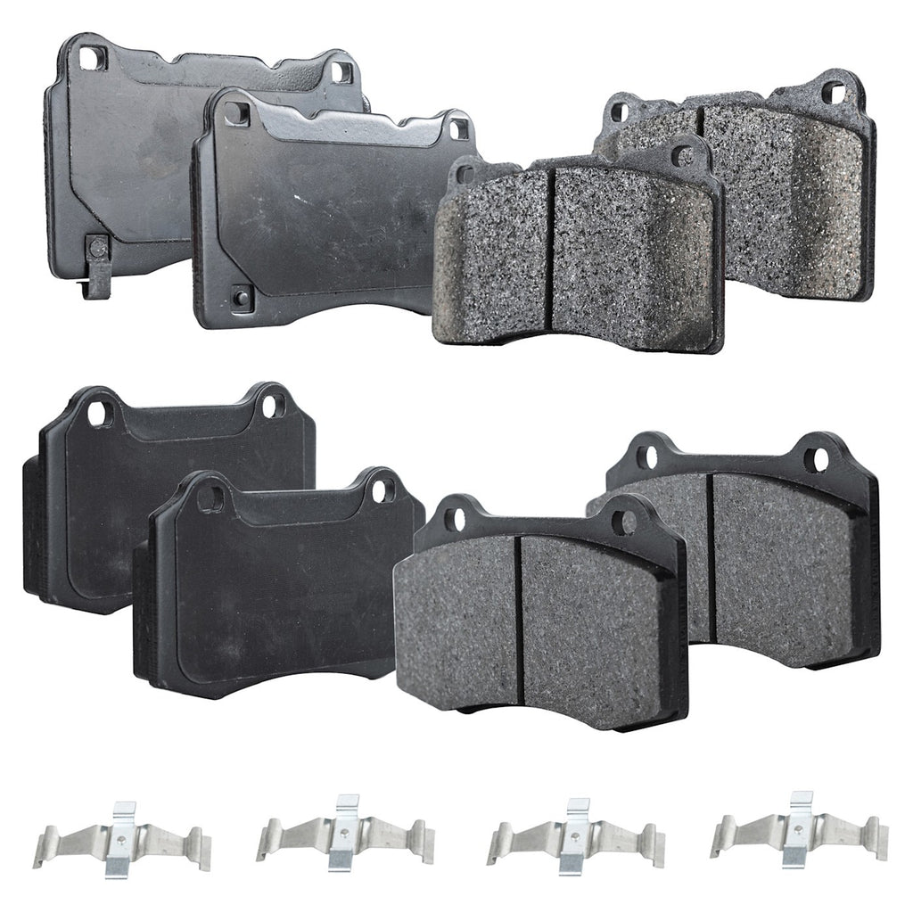 Set of 4 Ceramic Brake Pads for Volvo S60 (2004–2007)