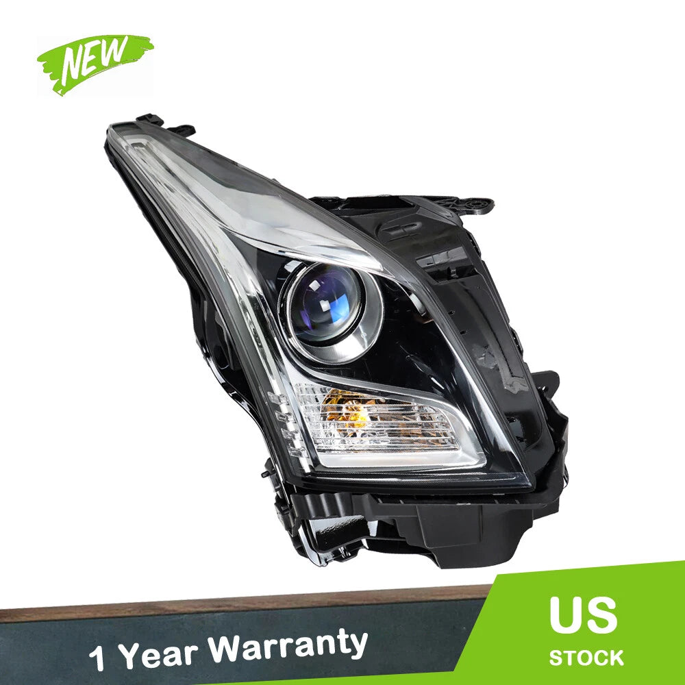 Headlight Assembly for Cadillac ATS (2013–2018) Right Side Clear Lens