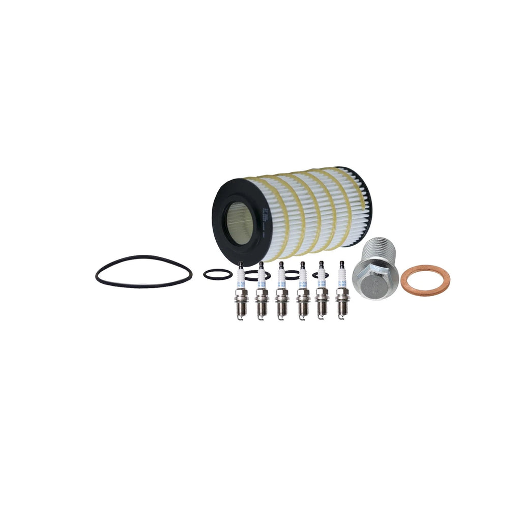 Wix Engine Oil Filter & Denso 6 Platinum Spark Plugs Kit for W220 S350 (2006)