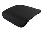 Leather Console Lid Armrest Cover for Honda Pilot (2003–2008) Purple Stitch