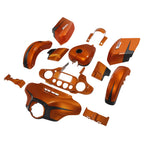 Fairing Body Kit for Harley Street Glide (2014–2024) Scorched Orange/Black Denim