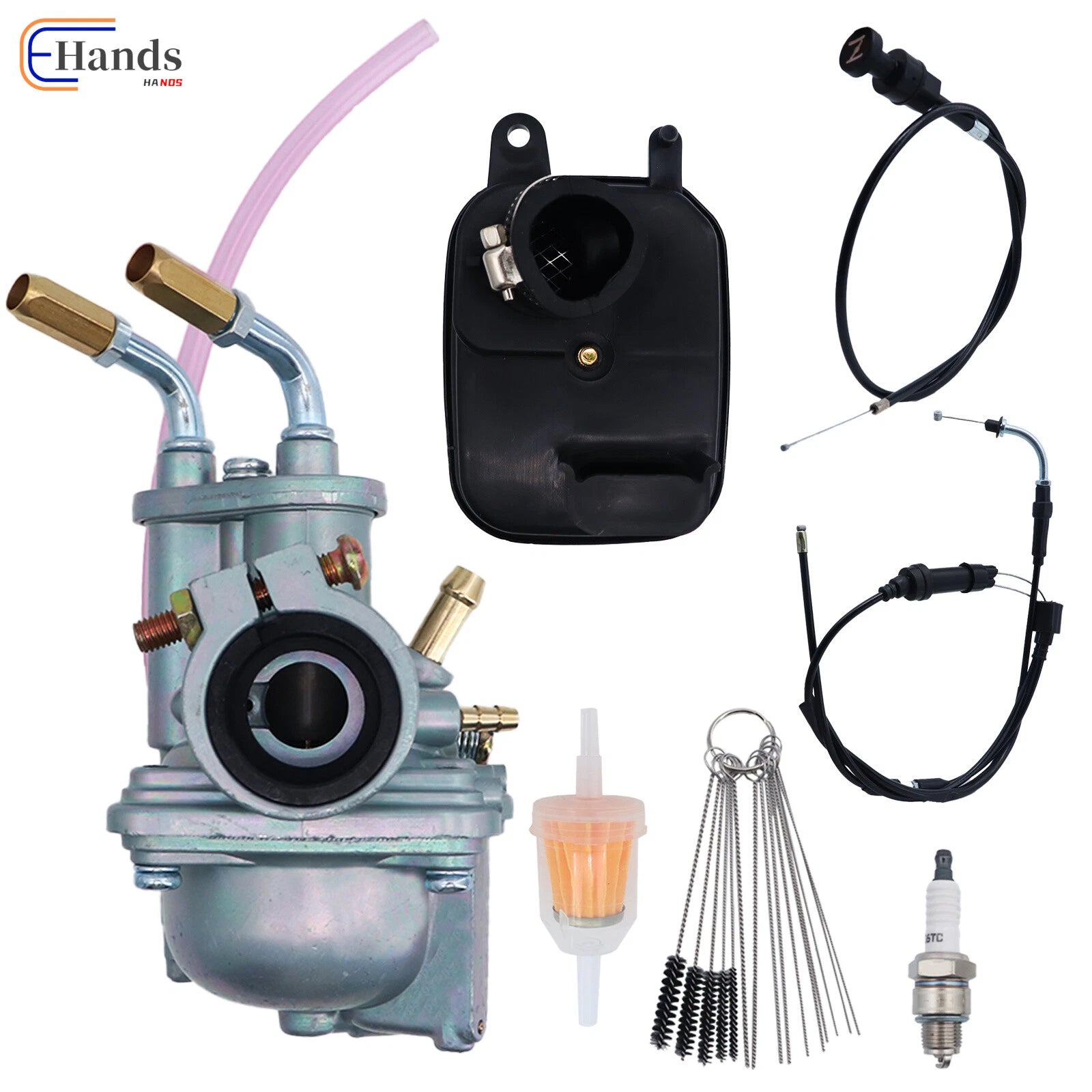 Carburetor & Throttle & Choke Cable & Air Filter Box for Yamaha PEEWEE PY50 PW50 (1990–2023)