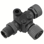 3 Way T Connector for NMEA 2000 (Marine Use, Waterproof Plastic Brass)