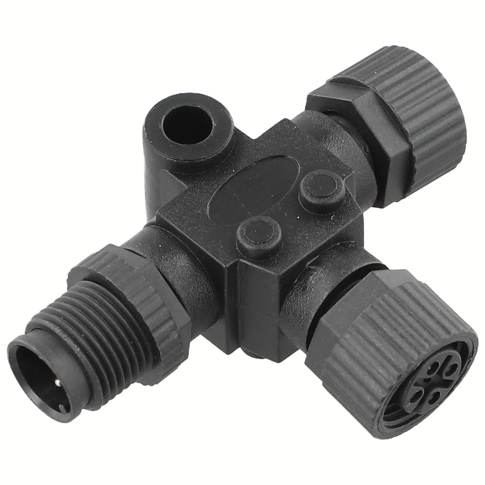 3 Way T Connector for NMEA 2000 (Marine Use, Waterproof Plastic Brass)