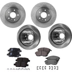 Brake Disc Rotors and Pads Kit for Nissan 350Z, Infiniti G35 (2003–2005)