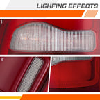 Left Side Chrome/Red Tail Light Assembly for Ram 1500 (2019–2024)