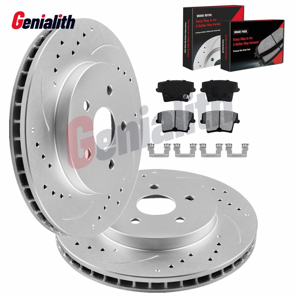 320mm Rear Rotors + Brake Pads for Dodge Charger Challenger 300 (2006–2023)