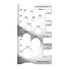 Metric Screw Thread Pitch Gauge for Bolt Nut Set (Stainless Steel)