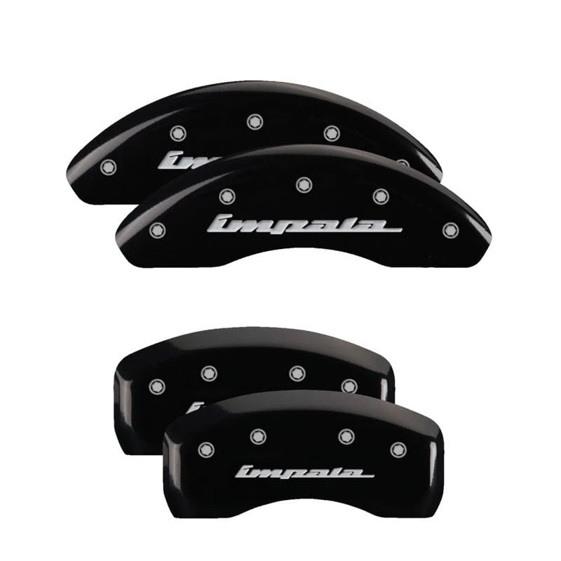 Set of 4 Caliper Covers Black for 2000-2005 Chevy Impala by MGP