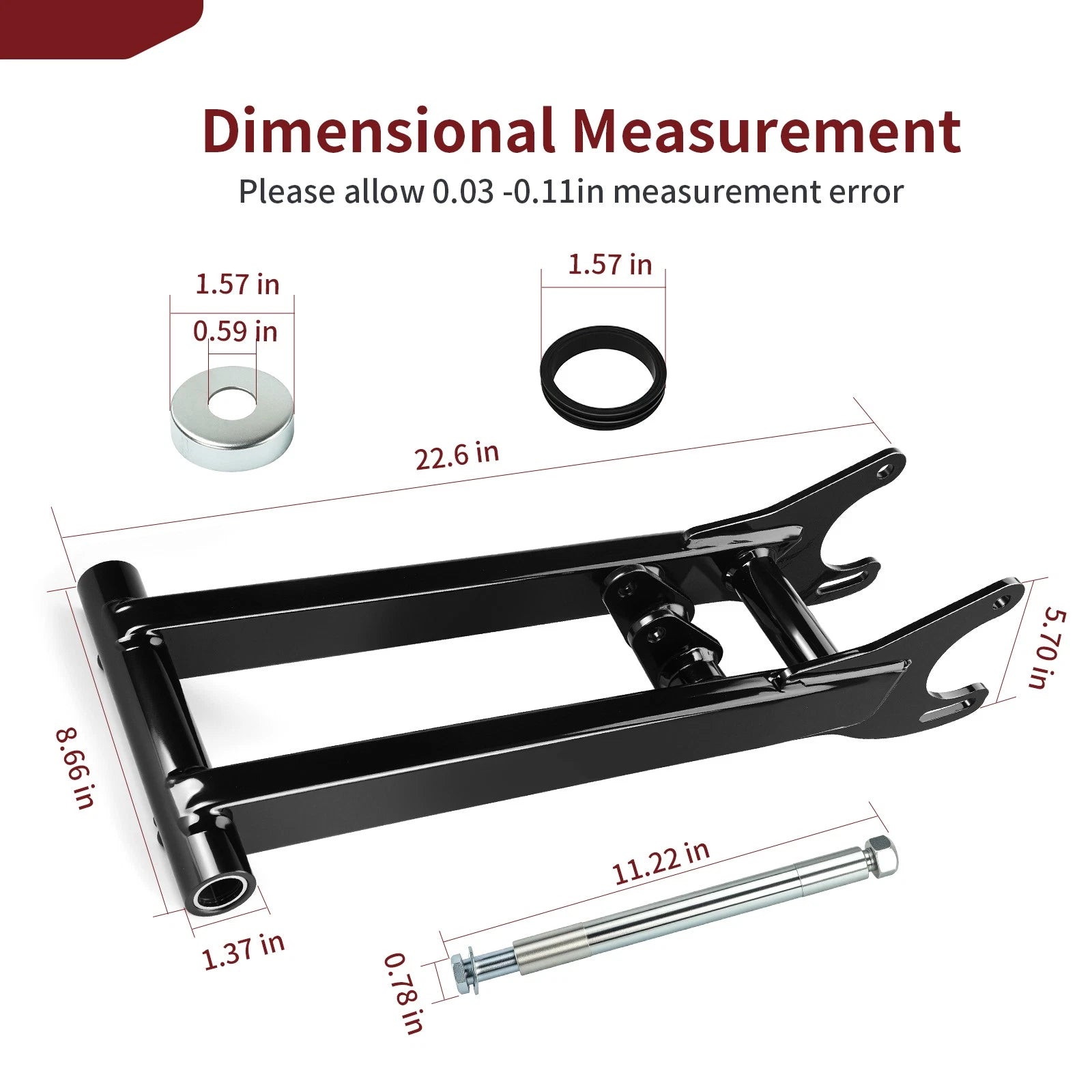 2GU-22110-00-UJ Rear Swing Arm for Yamaha Banshee YFZ 350 (1987–2006) +2" Extended