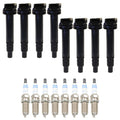 Set of 8 Ignition Coils & Spark Plugs for Lexus GX460, Toyota Sequoia V8