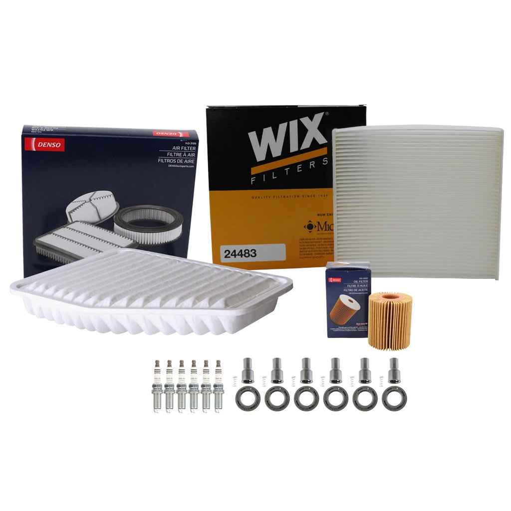 Denso Tune Up Kit with NGK 6 Spark Plugs & Boots for GS300 GS450h (1998–2020)